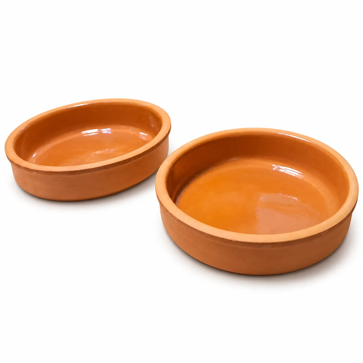 SET X 2 CAZUELAS TERRACOTA 16 CM X 4 CM