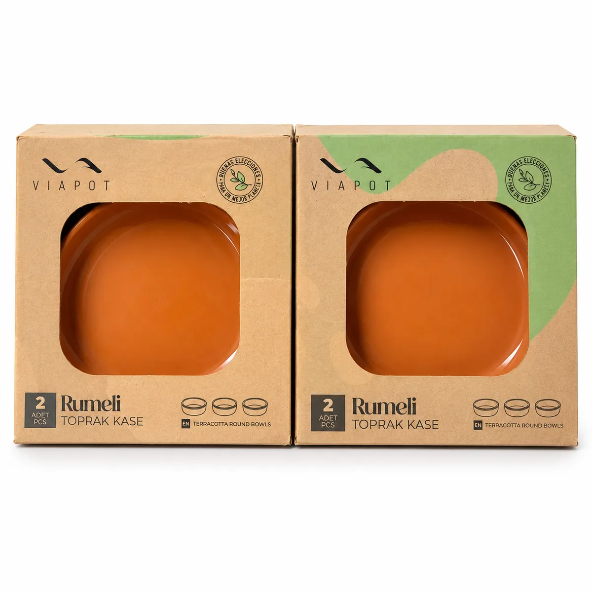 SET X 2 CAZUELAS TERRACOTA 16 CM X 4 CM - imagen 2