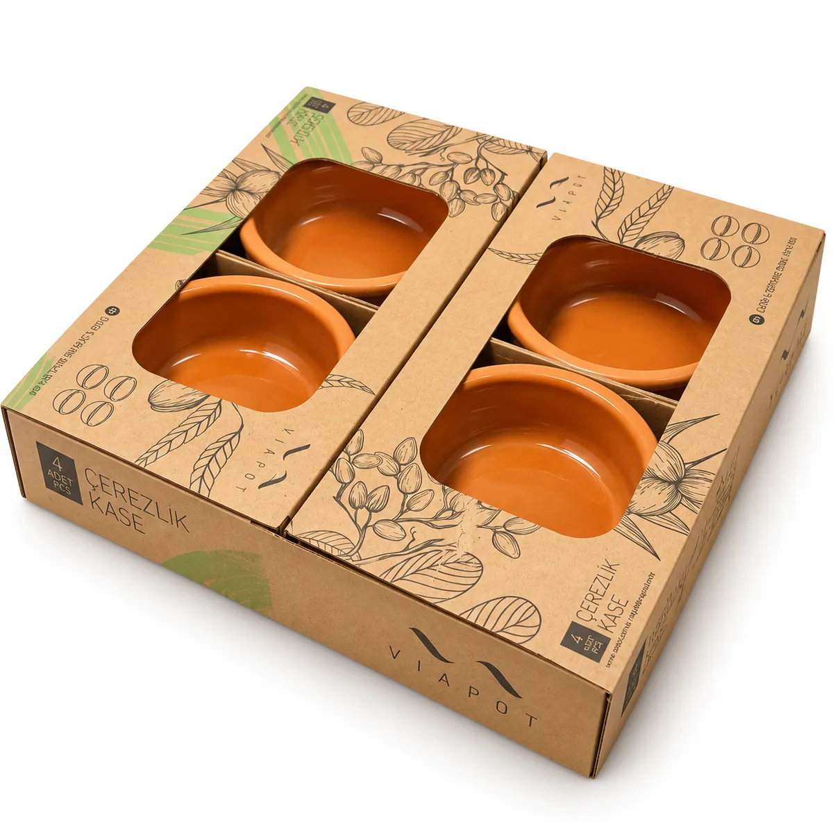 SET X 4 BOWLS CAZUELAS TERRACOTA - imagen 2