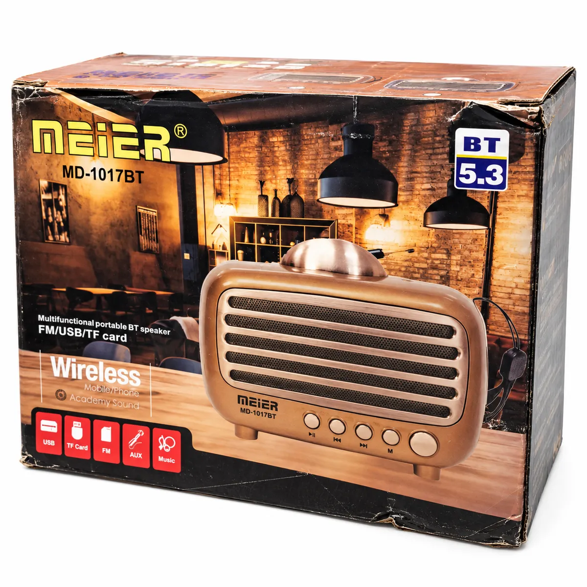 PARLANTE VINTAGE BLUETOTH RADIO FM - imagen 2