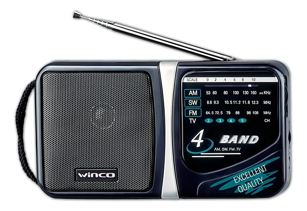 RADIO PORTATIL 4 BANDAS WINCO W 204