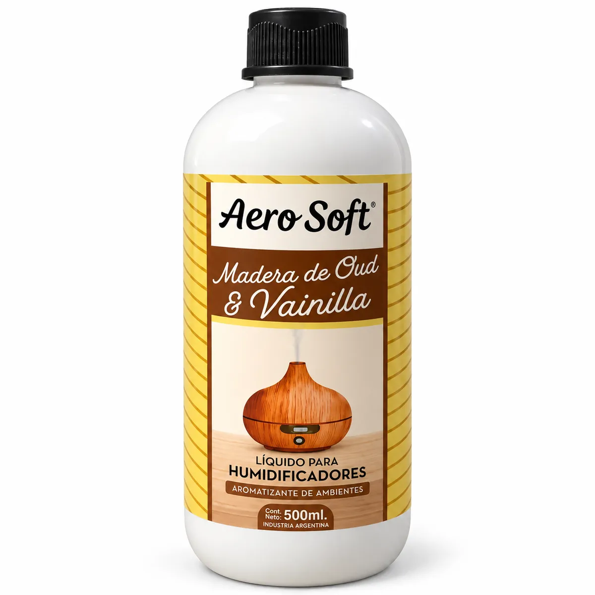 Líquido Para Humificadores 500ml Aerosoft MADERA DE OUD Y VAINILLA