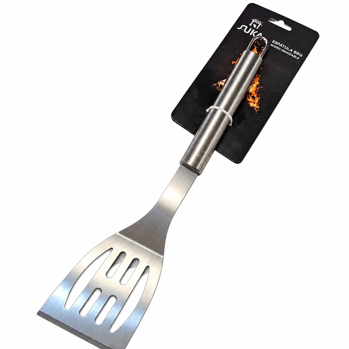 ESPATULA BBQ ASADO ACERO INOXIDABLE