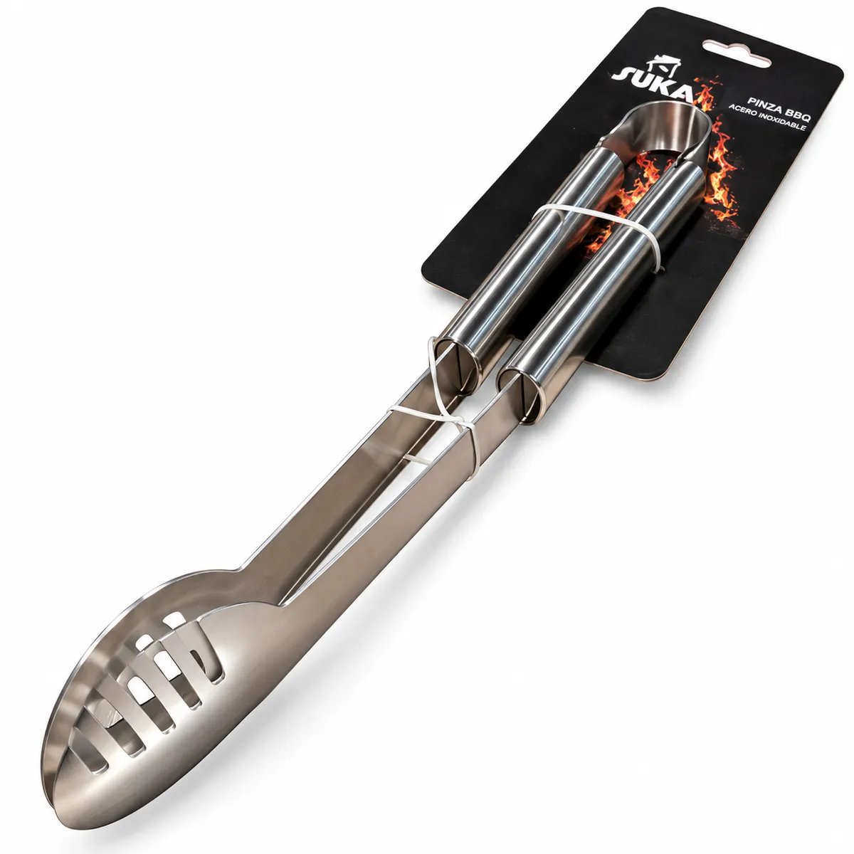 PINZA BBQ ACERO INOXIDABLE 43 CM SUPER REFORZADA