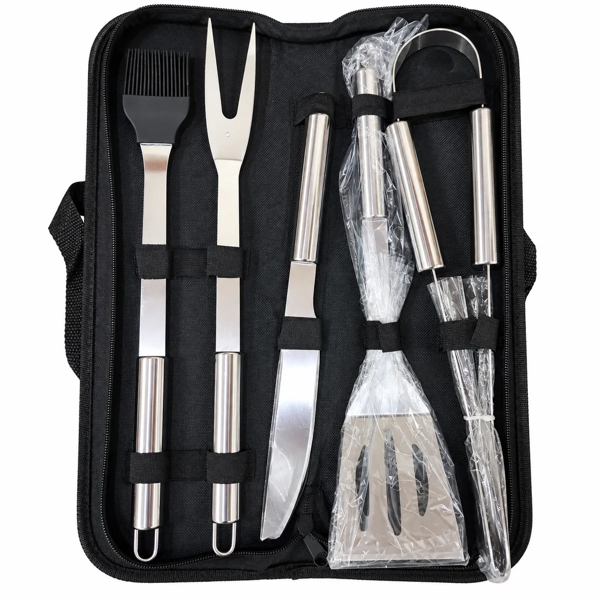 SET X 5 PARA PARRILLA CON ESTUCHE