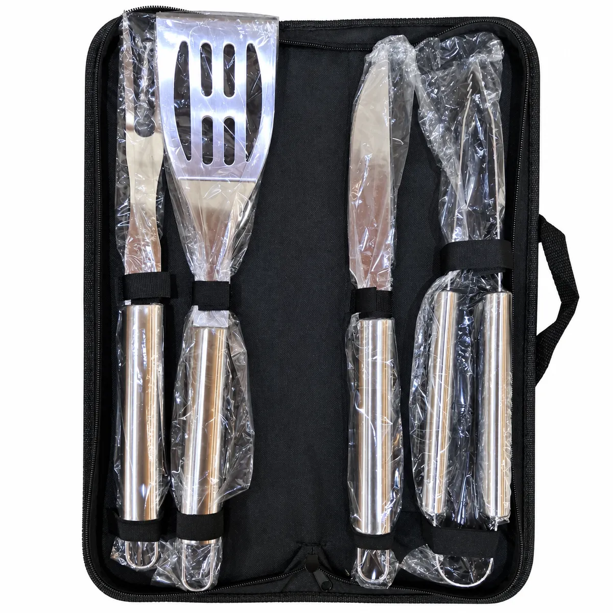SET X 4 PARA PARRILA CON ESTUCHE
