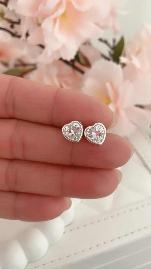 Aros Pasantes Cubic Corazón