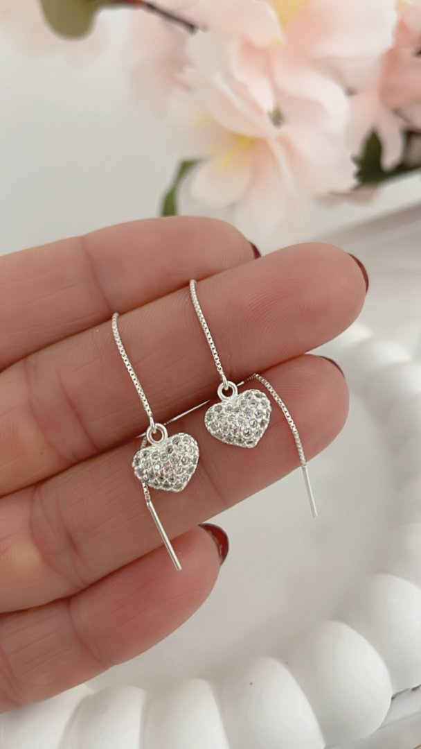 Aros Colgantes Aguja Love