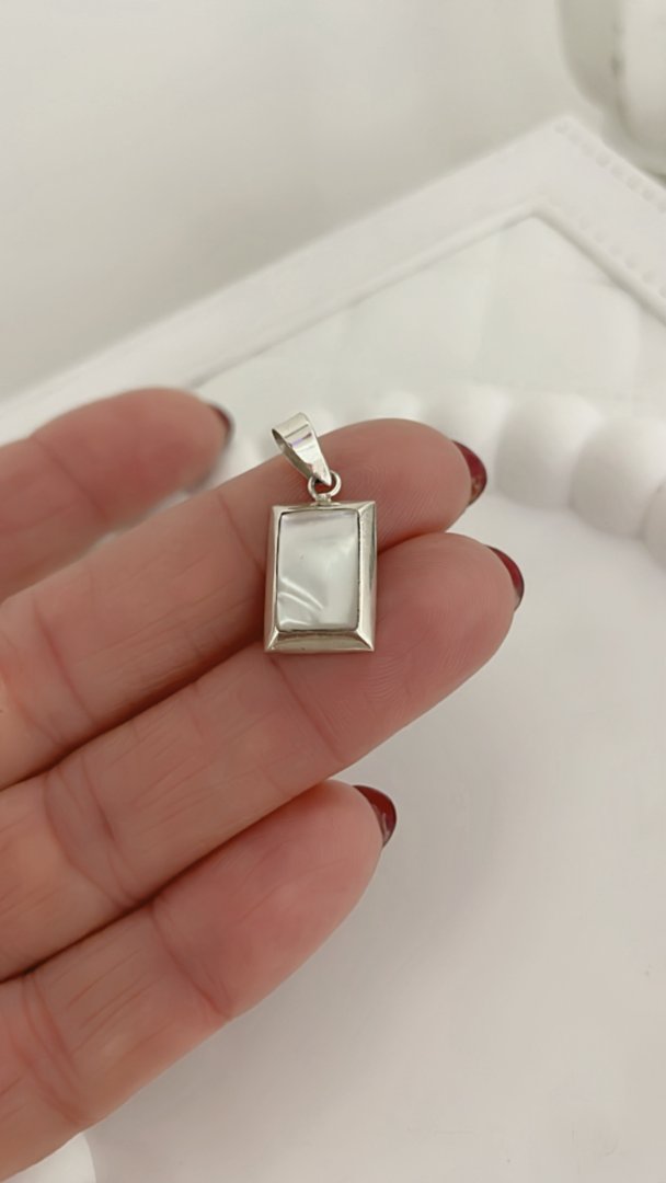 Dije Nácar Rectangular