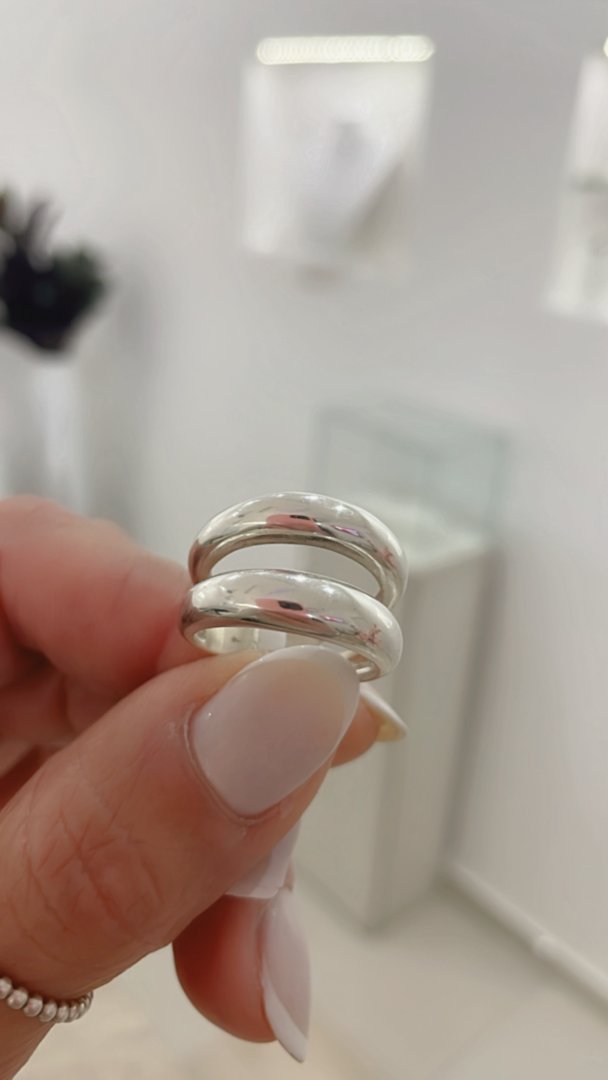 Anillo Doble Bombé