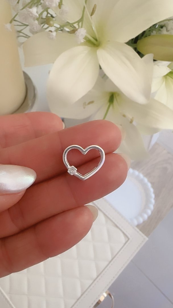 Dije Pasante Corazón Cubic