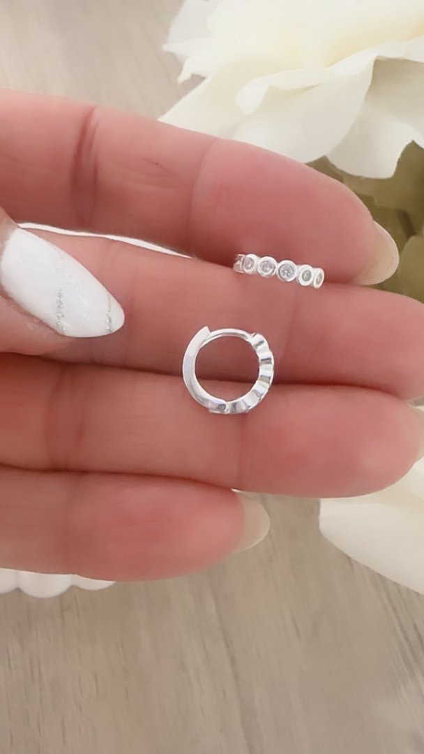 Aros Argollas Zirconias