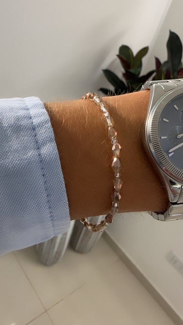 Pulsera Cristales Marrón