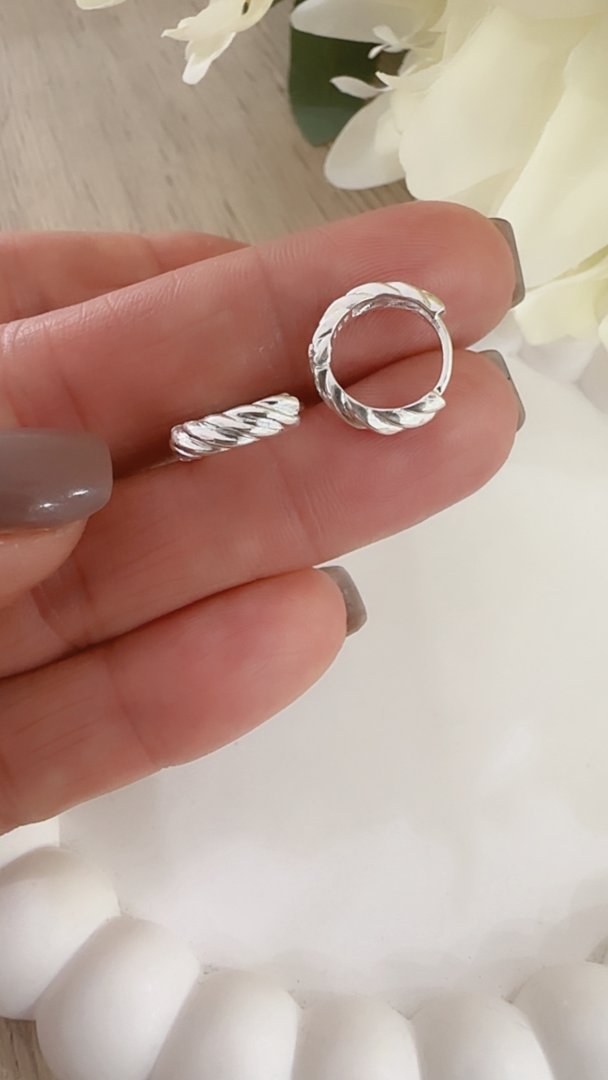 Aros Argollas Trenzadas