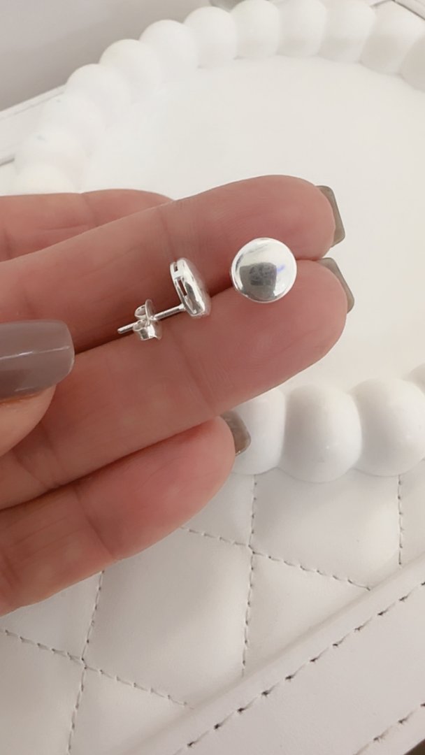 Aros Pasantes Botón Chato