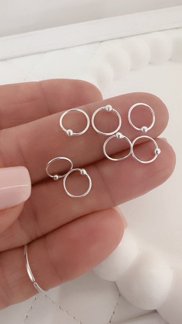 Aros Argollas Solitaria Piercing