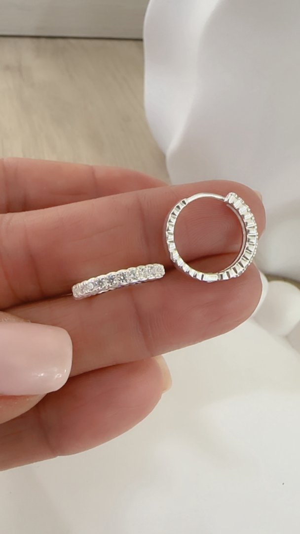Aros Argollas Brillo 13mm